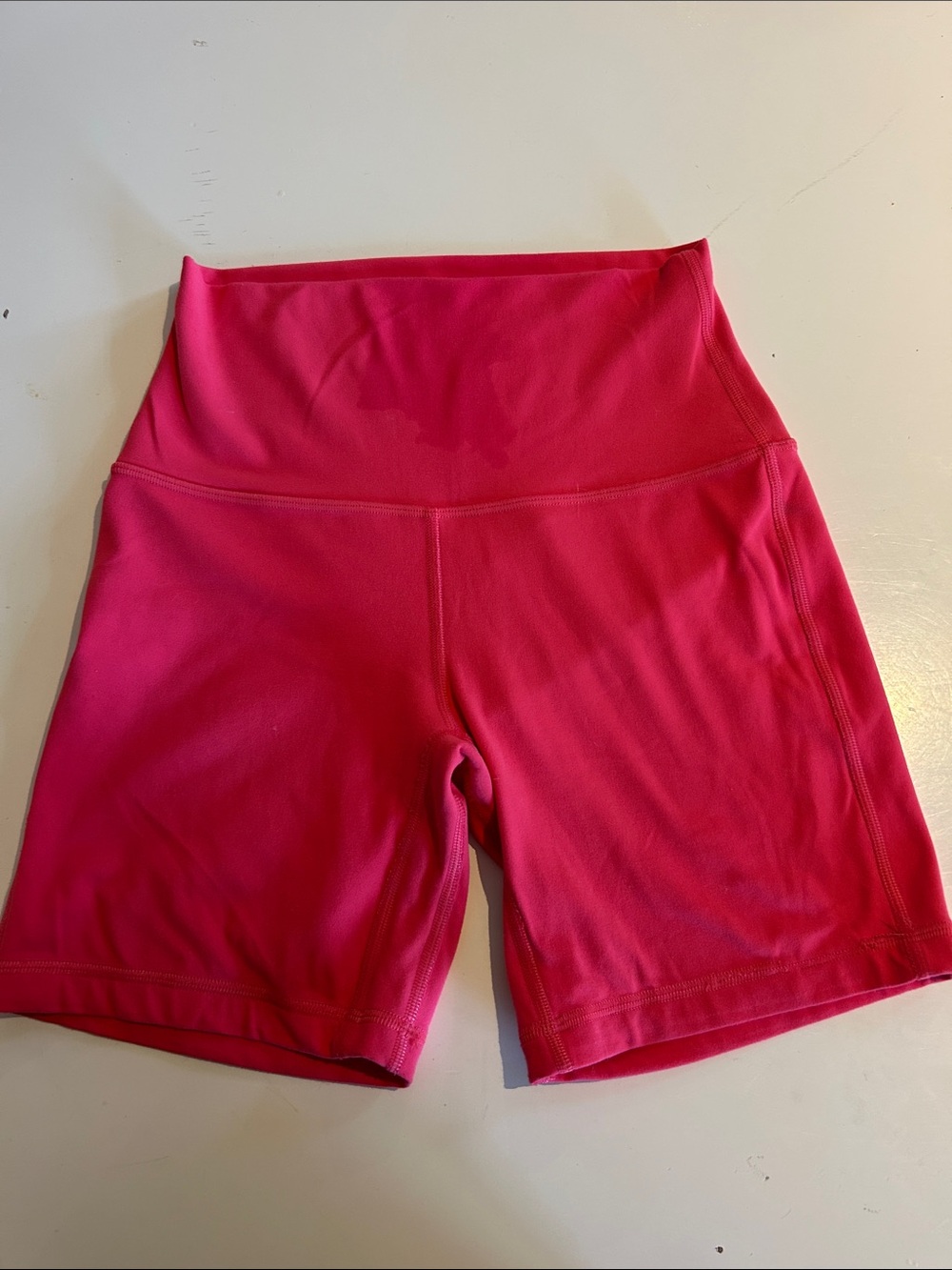 lululemon Align Bright Pink High-Rise Bike Shorts 6 inch